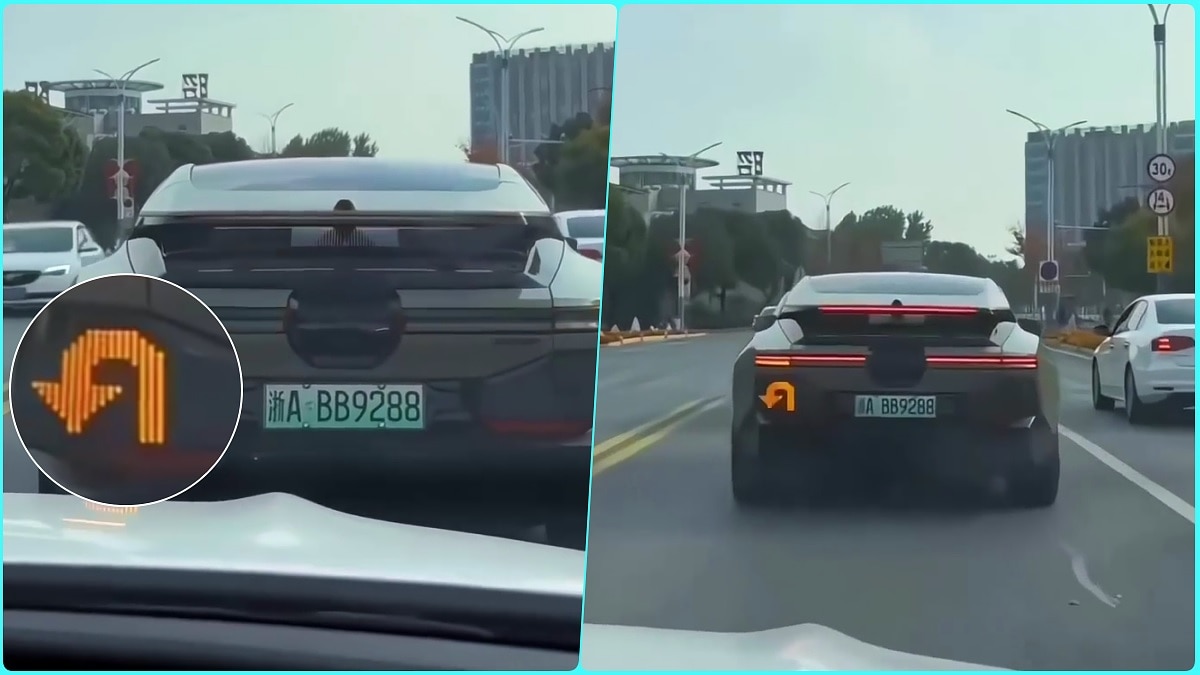 इंडिकेटर में U-टर्न लाइट! इंटरनेट 'सनसनी' बनी ये कार- VIDEO