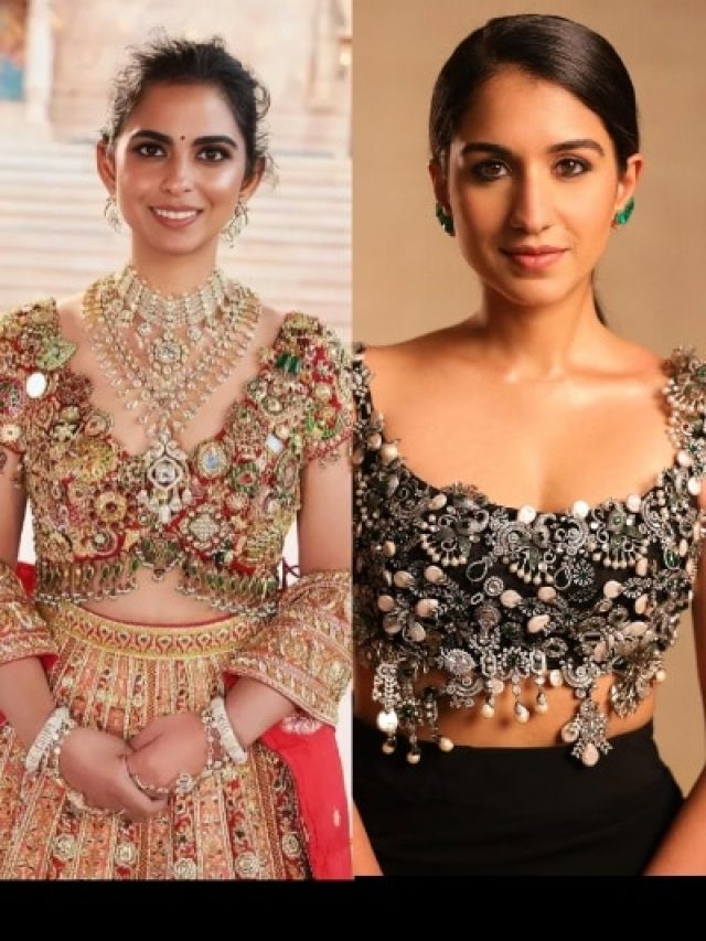 ईशा का स्टाइल कॉपी कर इतराईं राधिका, जेवरात जड़ा ब्लाउज पहन छाईं ननद-भाभी
