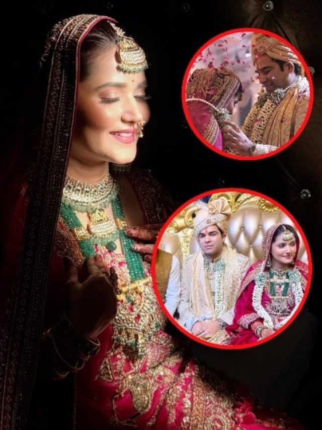 दुल्हन बनीं कथावाचक निधि, गुलाबी लहंगे में लगीं महारानी, देखें शादी की तस्वीरें