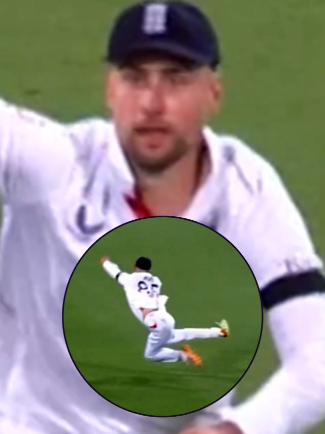 इस एशेज का सबसे तूफानी कैच, अंग्रेज ख‍िलाड़ी ने उड़कर किया कंगारू कैप्टन का श‍िकार