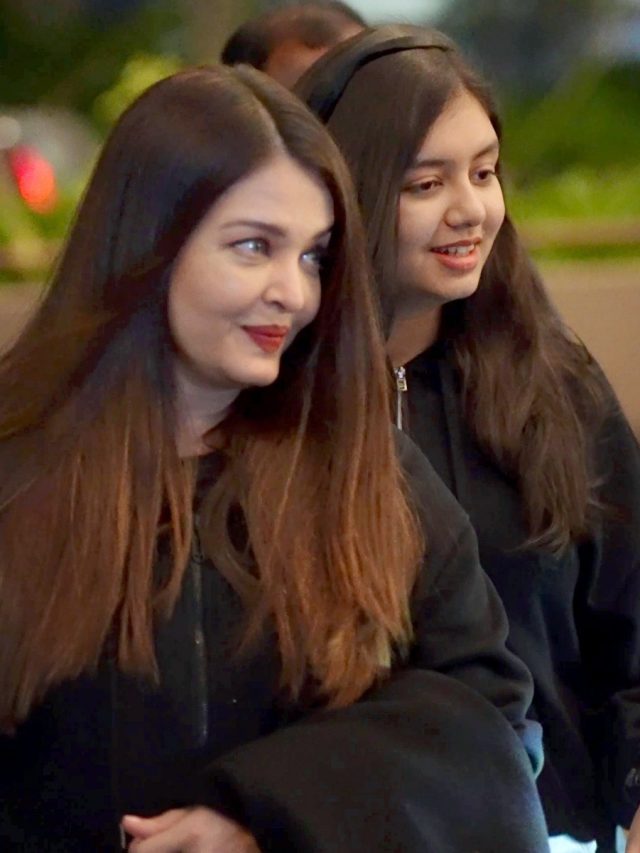 14 की उम्र में मां ऐश्वर्या से भी लंबी हो गईं आराध्या बच्चन, ऑल ब्लैक लुक में छाईं