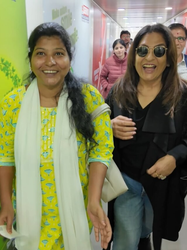 पहली बार प्लेन में बैठी अर्चना पूरन सिंह की हेल्पर भाग्यश्री, एक्ट्रेस ने दिखाई झलक