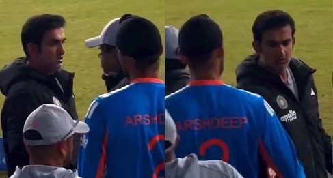 अर्शदीप पर तमतमाए गंभीर, हैंडशेक के दौरान भी दिखे एंग्री, VIDEO