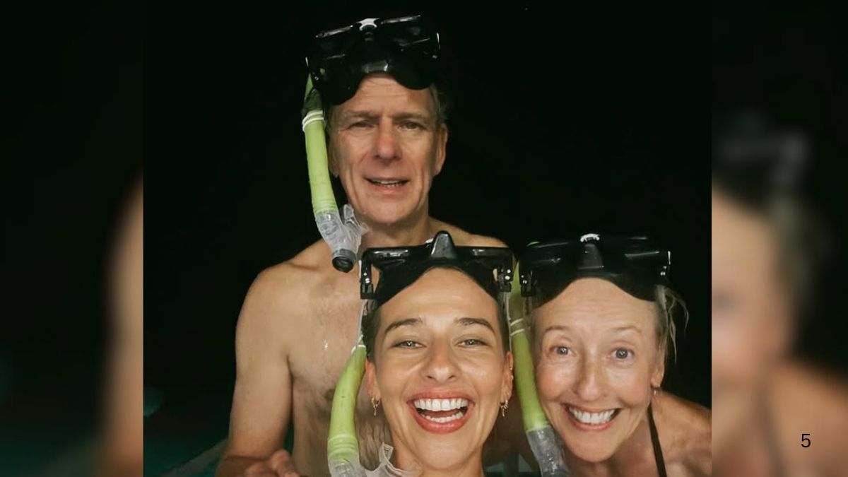 माता-पिता के साथ 'हनीमून' पर गई मॉडल, पति को घर छोड़ गई