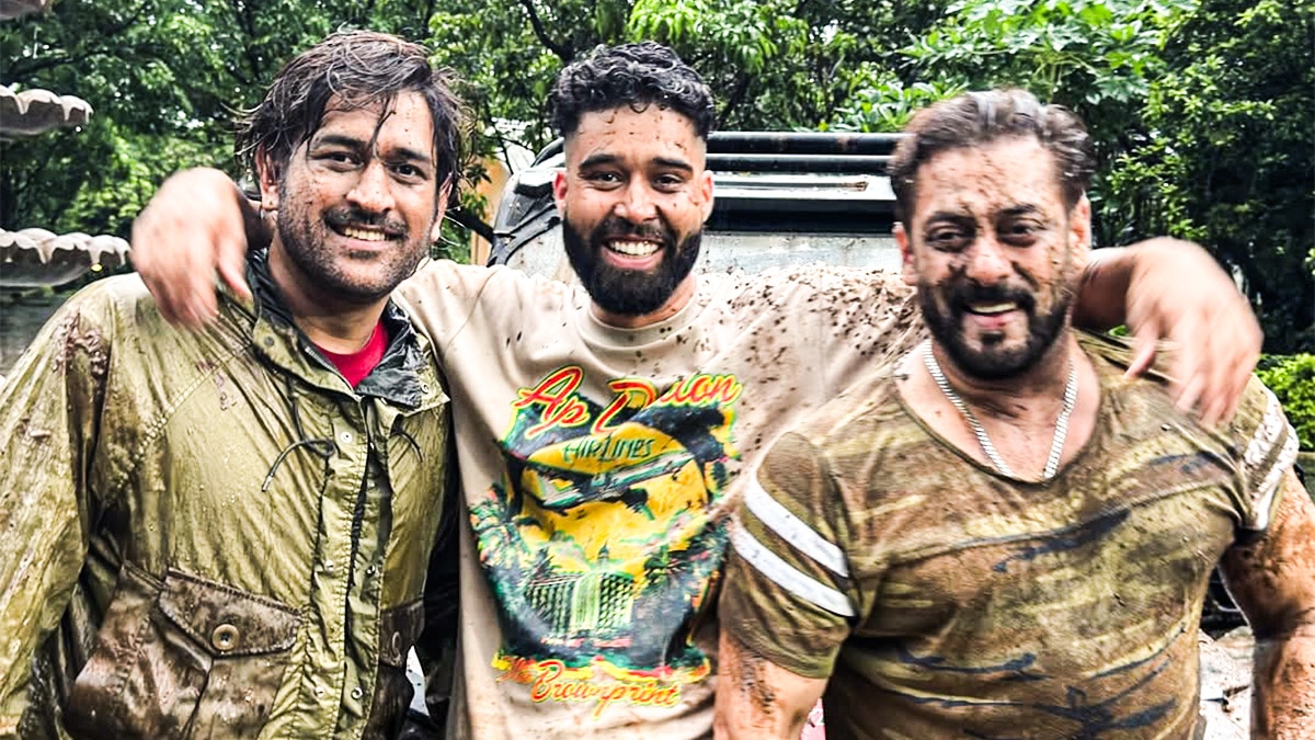 कपड़ों पर मिट्टी-कीचड़ में फंसी गाड़ी, धोनी संग सलमान का एडवेंचर, सिंगर ने दिखाई झलक