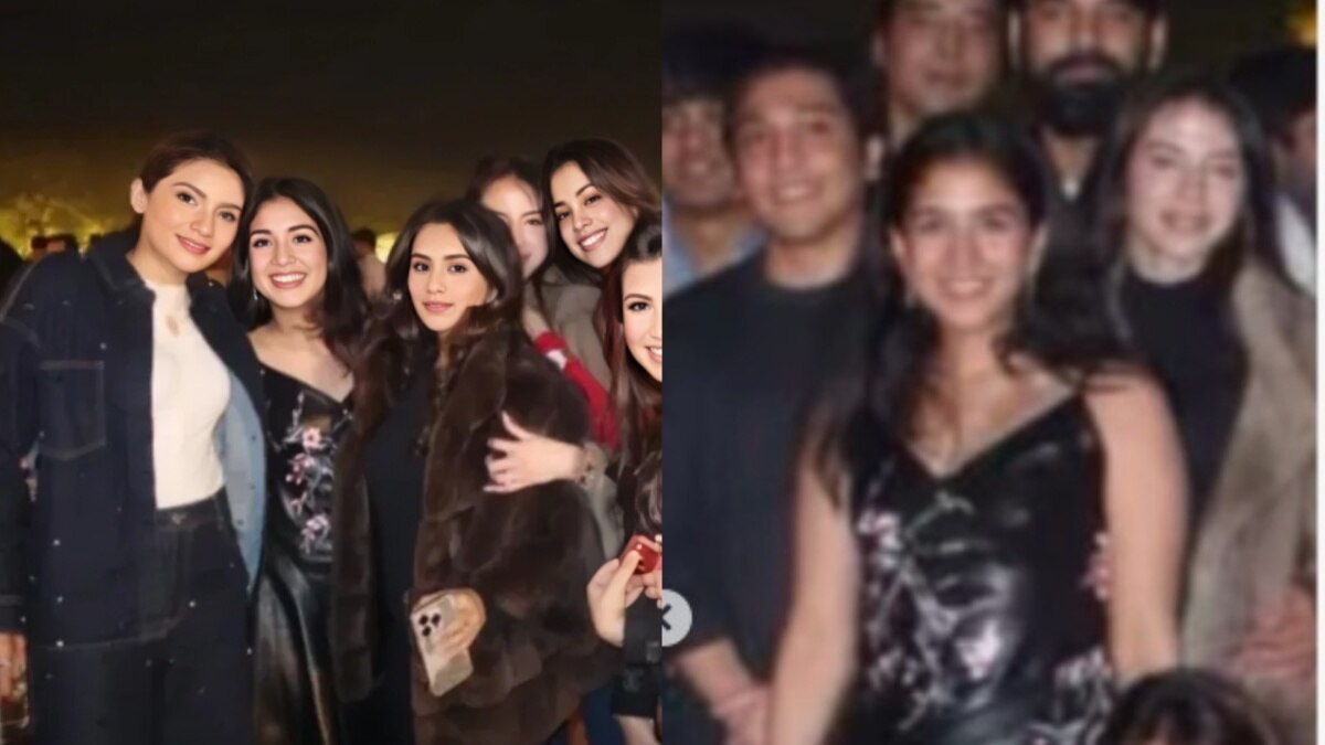 New Year 2026 पार्टी में राधिका अंबानी का ग्लैमरस लुक, पतली स्ट्रिप्स वाली लेदर ड्रेस में छाईं