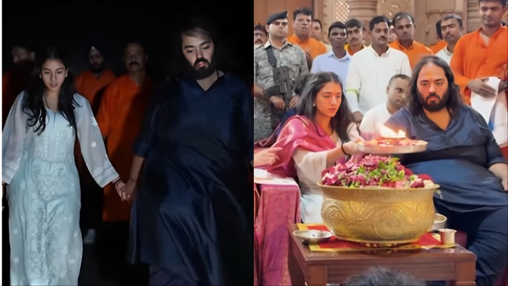 राधिका अंबानी की सादगी ने जीता सबका दिल, पति का हाथ थामे आईं नजर