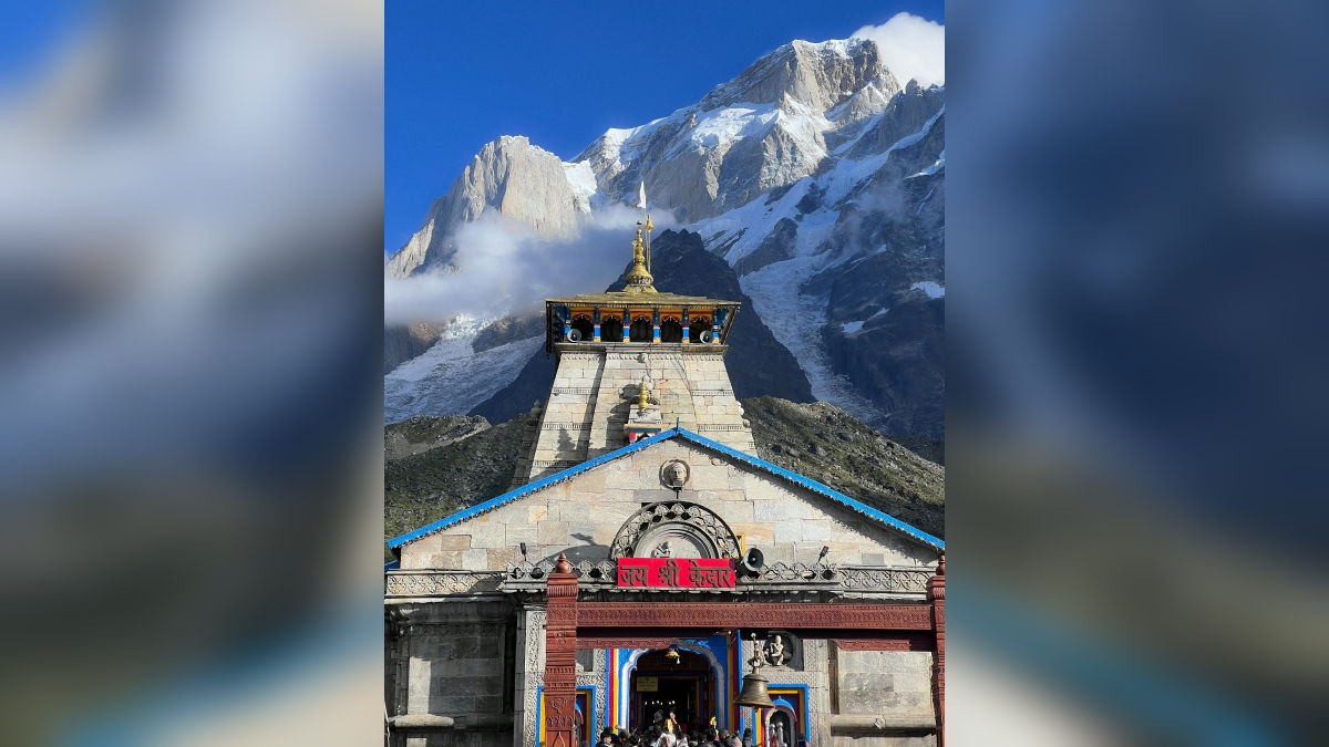 बर्फबारी से बाबा केदार का श्रृंगार! देखें केदारनाथ का लाइव वीडियो