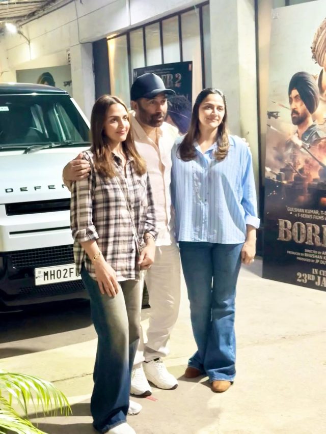 ईशा ने रखी 'बॉर्डर 2' की स्क्रीनिंग, भाई सनी देओल संग आईं नजर, EX हसबैंड भी दिखे