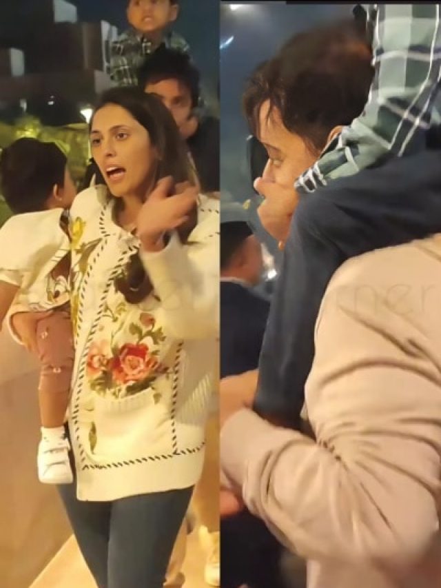 गोद में वेदा..कंधे पर पृथ्वी को उठाए दिखे आकाश-श्लोका अंबानी, क्यूट फैमिली VIDEO वायरल