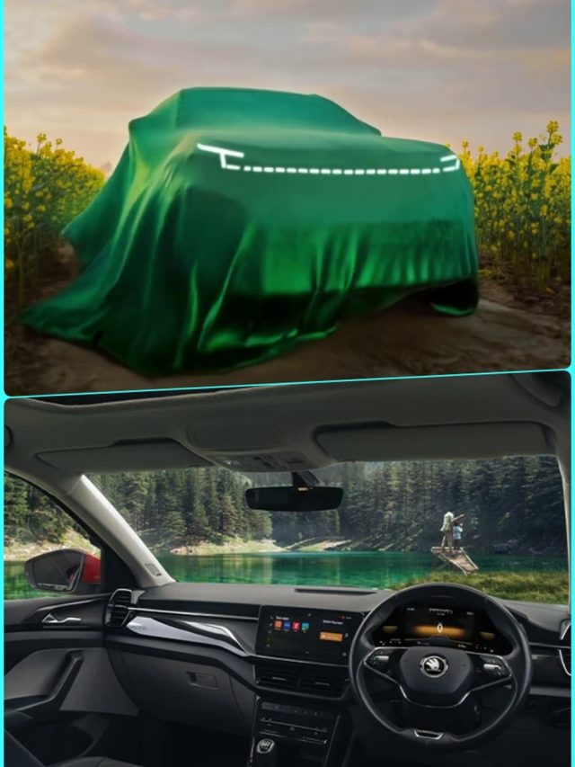 सरसों का खेत... हरे पर्दे में कार! DDLJ स्टाइल में Kushaq की एंट्री, कल लॉन्च