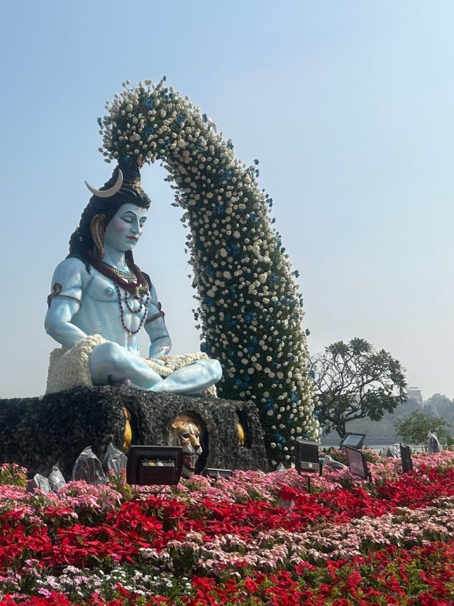 अहमदाबाद रिवरफ्रंट पर फ्लॉवर शो, लाखों फूलों से सजी 'भारत की गाथा'