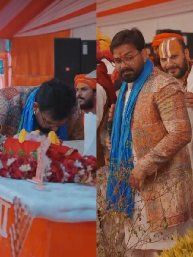 सद्गुरु ऋतेश्वर के चरणों में पवन सिंह, 40वें जन्मदिन पर लिया आशीर्वाद, जमाया रंग