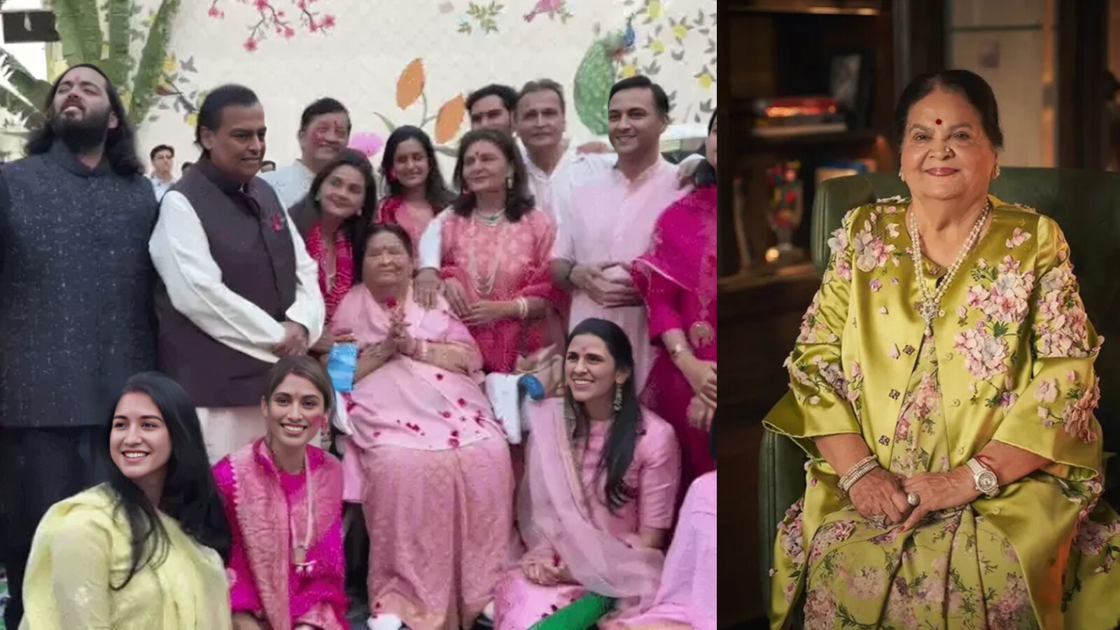 अंबानी लेडीज की 'पिंक थीम'...कोकिलाबेन के 92वें जन्मदिन पर दिखा रॉयल अंदाज