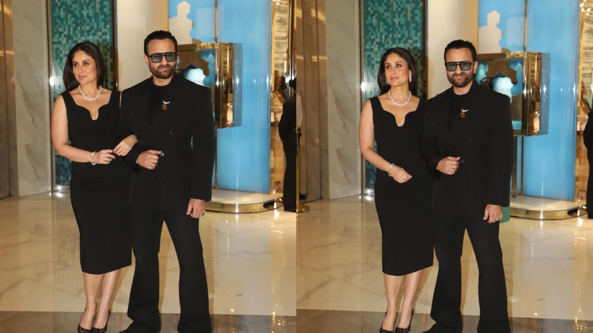 ऑल-ब्लैक लुक में करीना-सैफ ने ढाया कहर, नवाबी लुक छोड़ दिखाया ग्लैमरस अंदाज