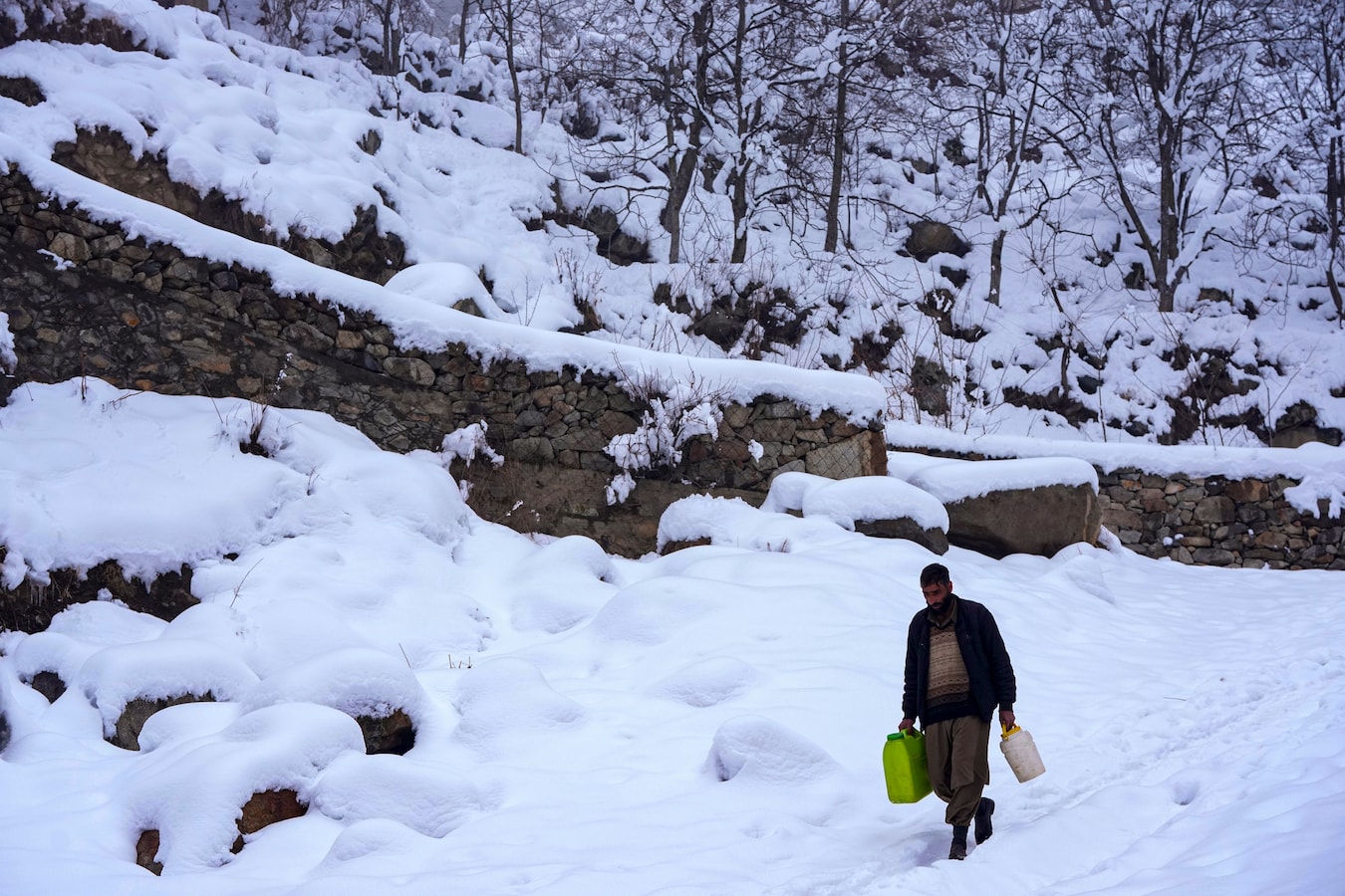 मार्च में बर्फ से ढकी वादियां, स्नोफॉल का अद्भुत नजारा, देखें वीडियो