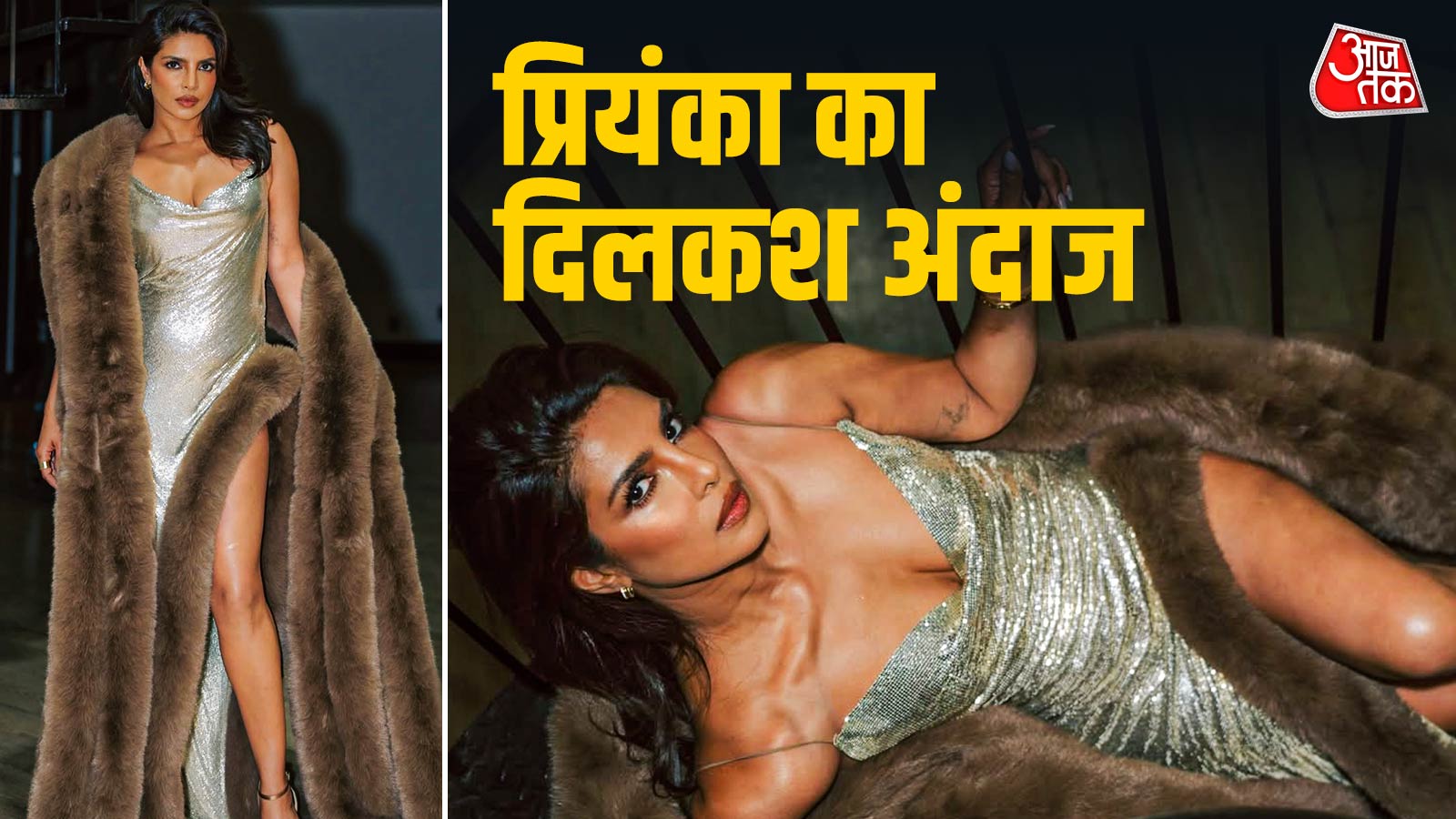 बैकलेस गाउन में प्र‍ियंका, सीढ़‍ियों पर लेटकर दिए पोज, देखते रह गए निक जोनस