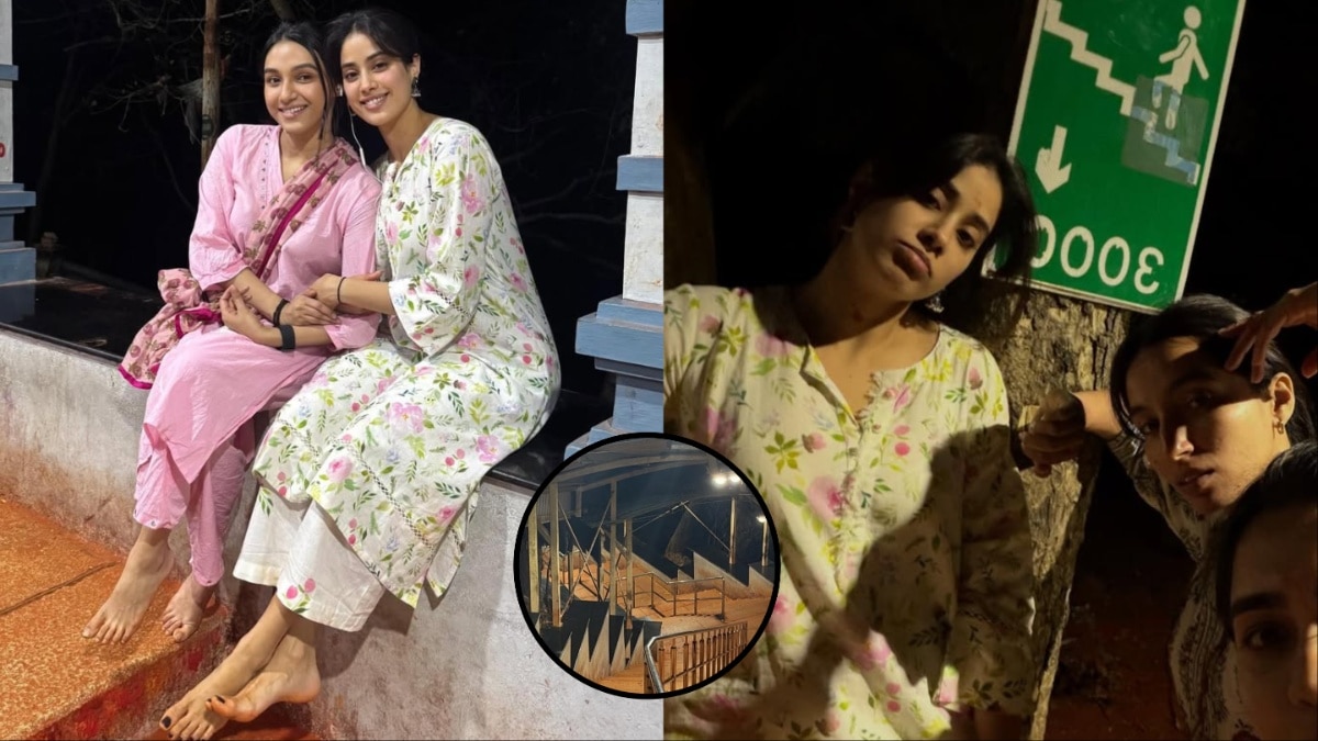 सिंपल सूट पहनकर नंगे पैर 3,550 सीढ़ियां चढ़ीं जान्हवी कपूर, कीमत जान रह जाएंगे दंग!