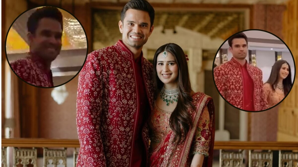 दोस्तों ने ऐसा क्या कहा कि दूल्हा बने अर्जुन तेंदुलकर भी खिलखिला उठे? देखें Video