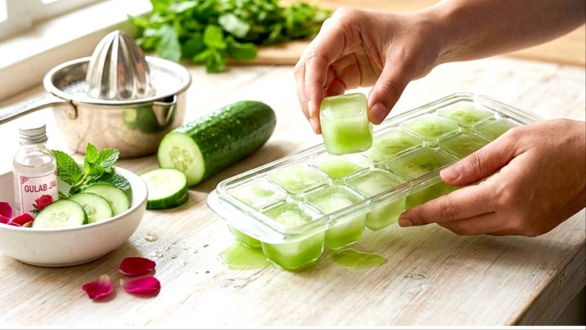 चमक उठेगी आपकी डल स्किन! खीरे के आइस क्यूब्स से ऐसे करें मसाज