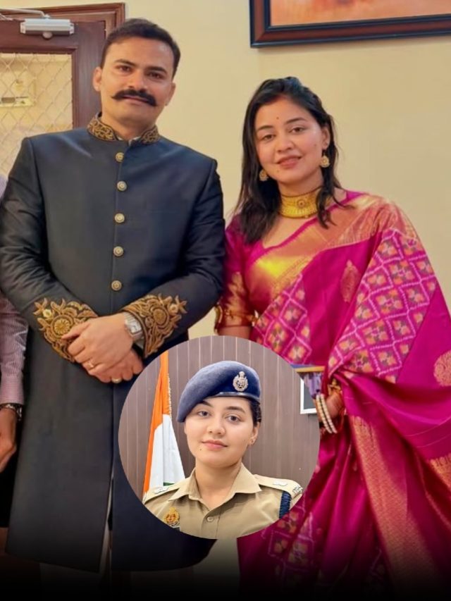 IPS अंशिका का 'नई बहू' वाला लुक, पहनी गुलाबी साड़ी मांग में लगाया सिंदूर