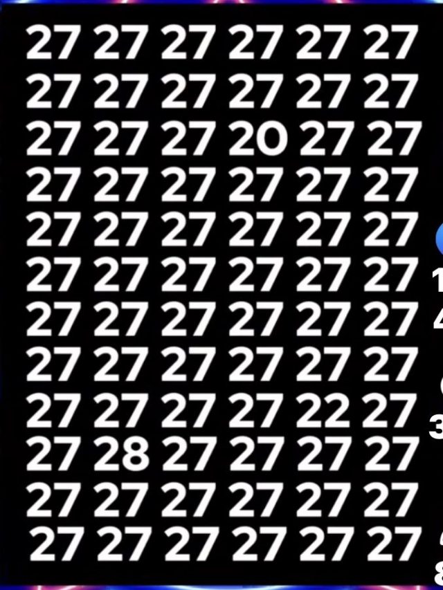 तस्वीर में छिपे 20 और 28 को खोज पाएंगे आप, 10 सेकंड का चैलेंज