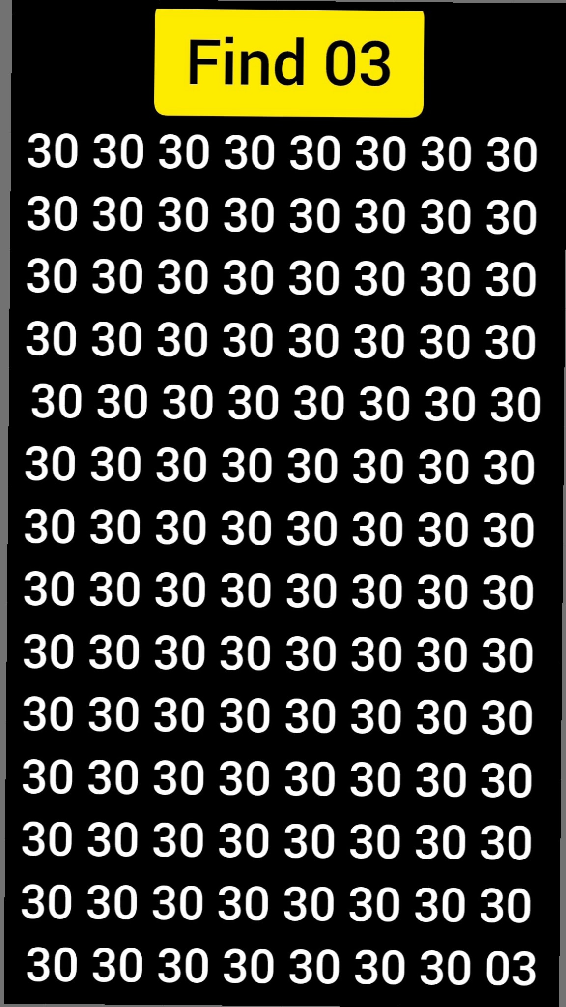 सिर्फ 90 फीसदी लोग ही खोज पाएंगे 03, क्या लेंगे चैलेंज