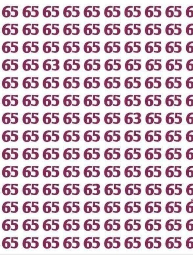 तस्वीर में छिपे 63 को खोज पाएंगे आप, 10 सेकंड का चैलेंज