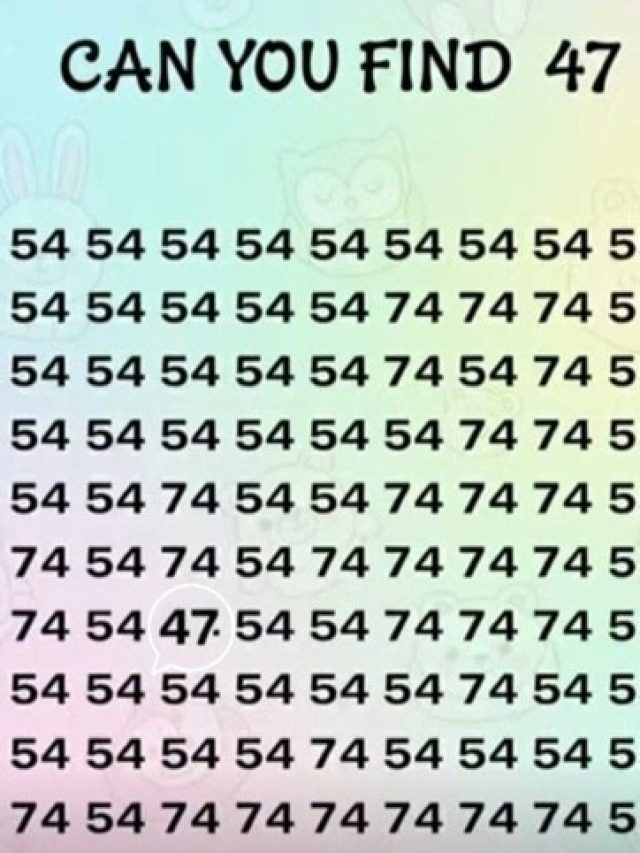 तस्वीर में छिपे 47 को खोज पाएंगे आप, 10 सेकंड का चैलेंज