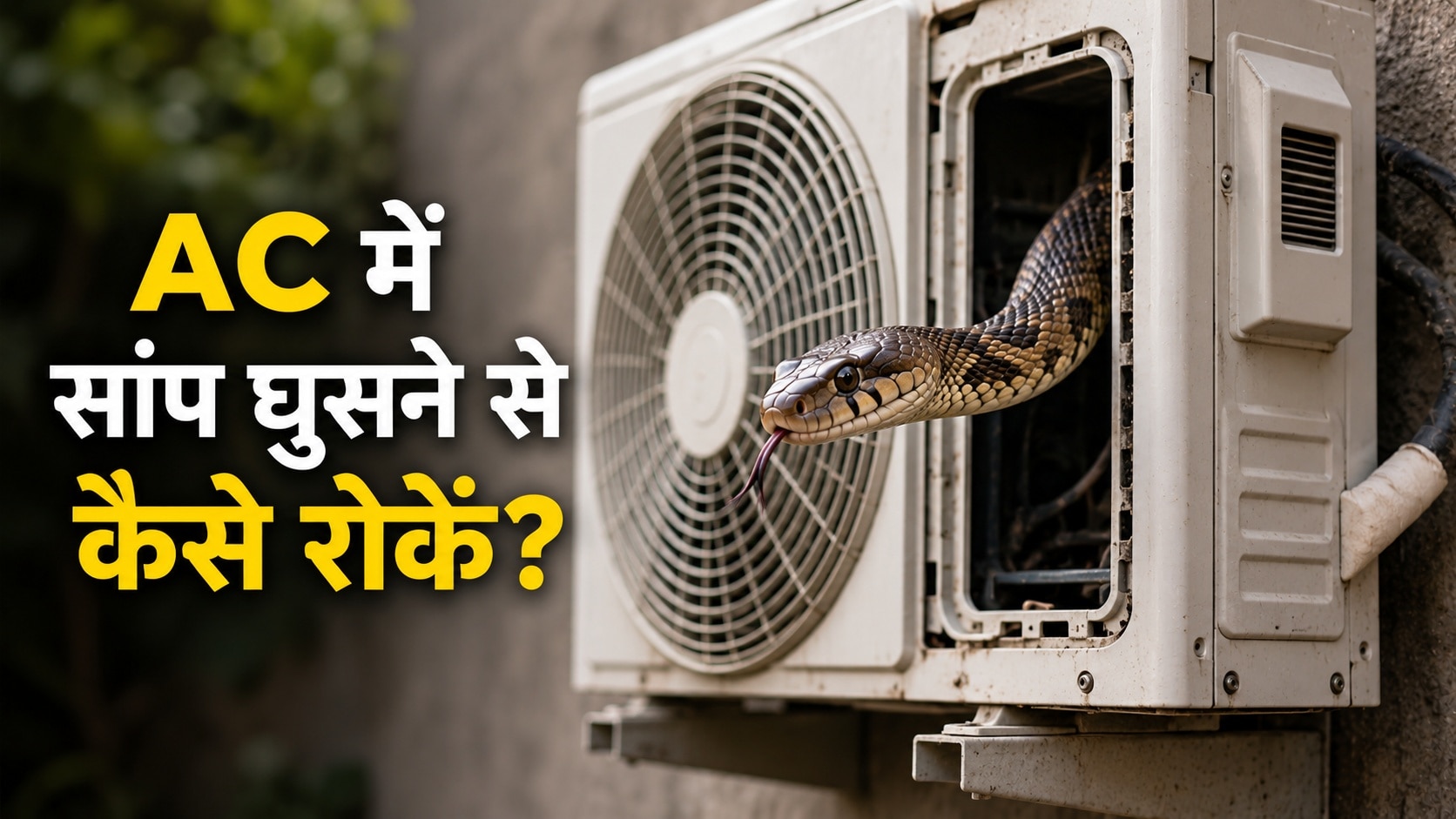 AC से निकला सांप, भूलकर भी ना करें ये गलती