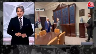 मोदी के बैठने के लिए ट्रंप ने खींची कुर्सी